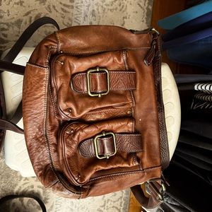 Over the shoulder leather Banana Republic bag